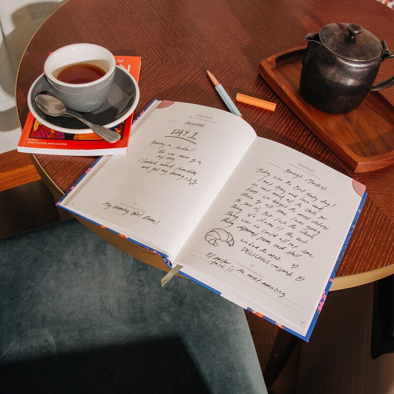 Papier - Hardcover Notebook - A5 - Travel Journal - Sky High