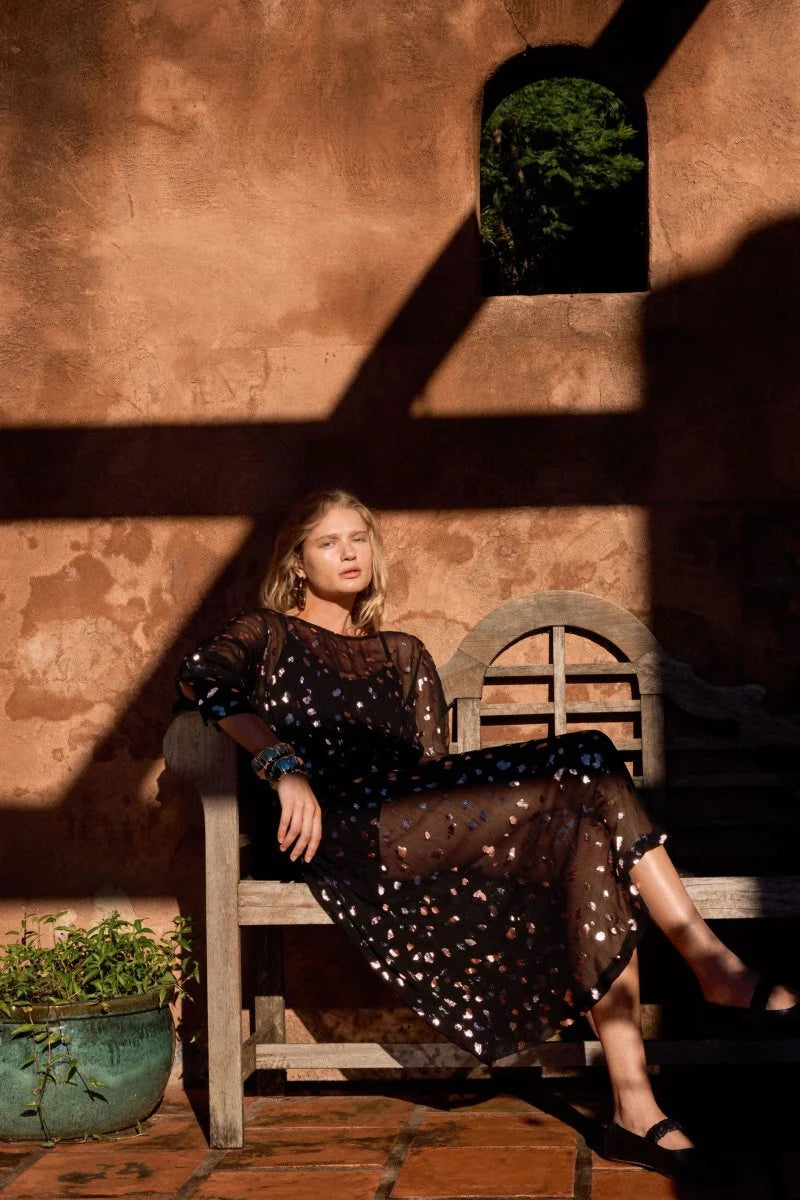 Elk The Label - Artii Dress - Interstellar Foil Print