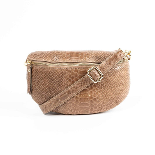 Maison Fanli - Bum Bag - Snake - Beige