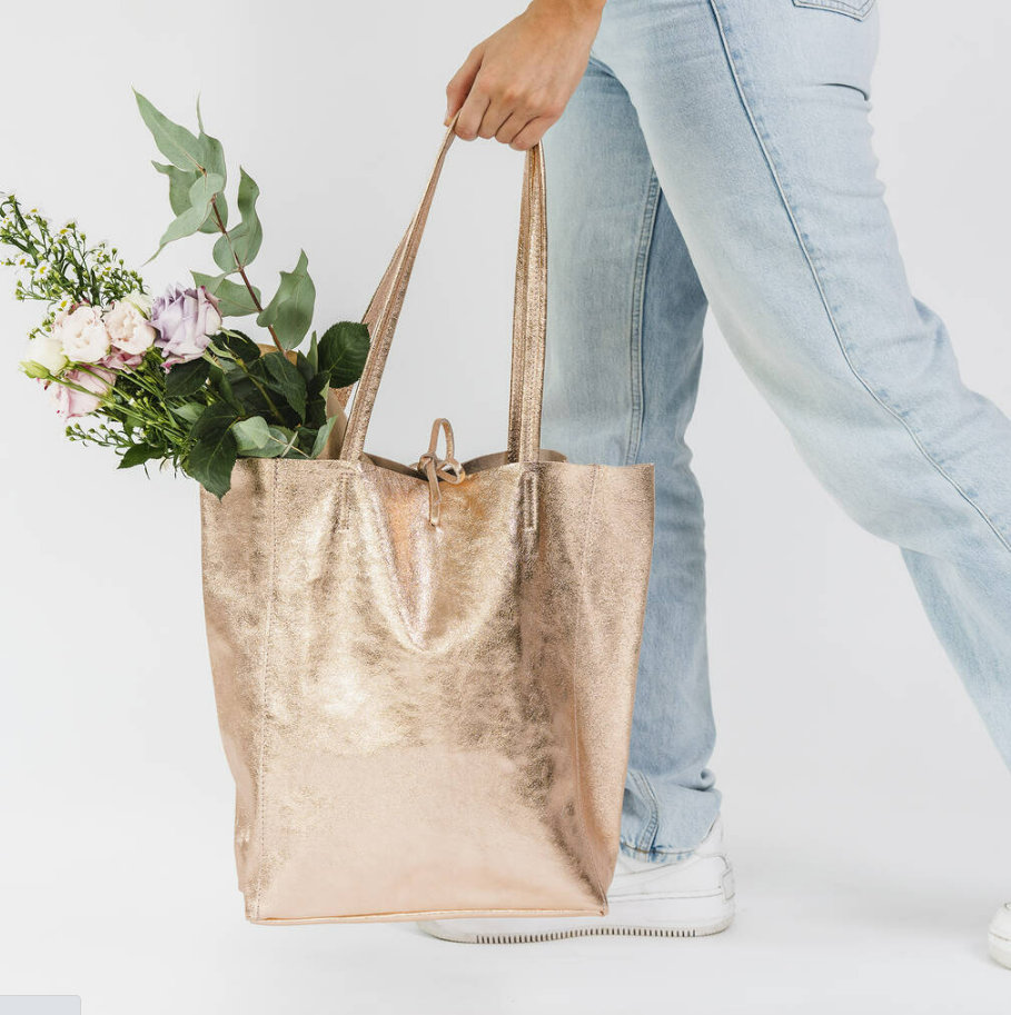 Maison Fanli - Tote Bag - Large- Metallic Champagne
