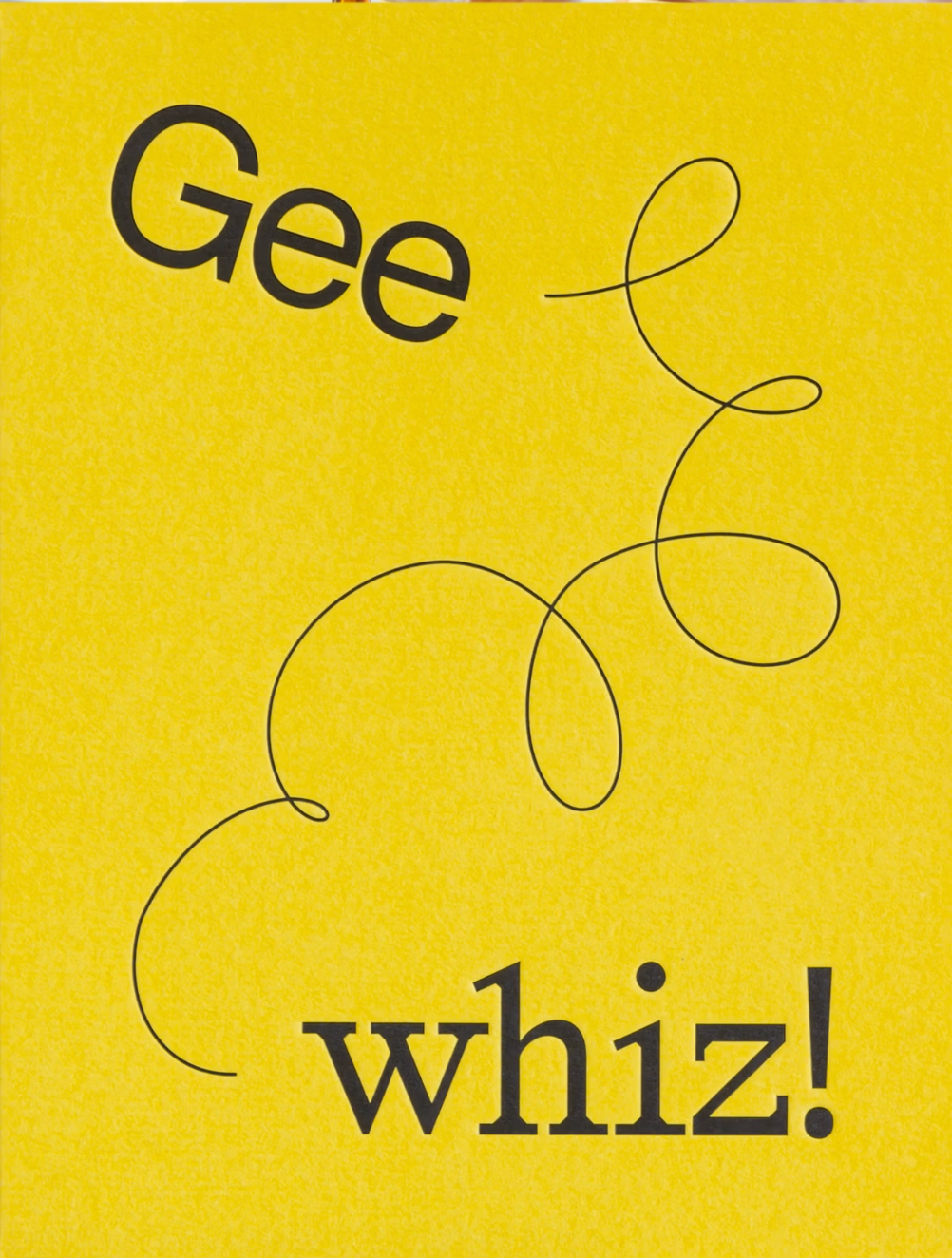 Short Talk - Geewhiz! - Greeting Card