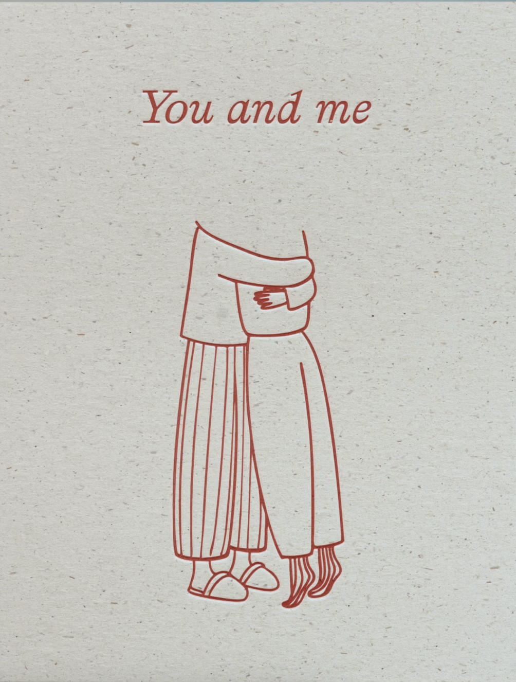 Short Talk - You And Me - Greeting Card