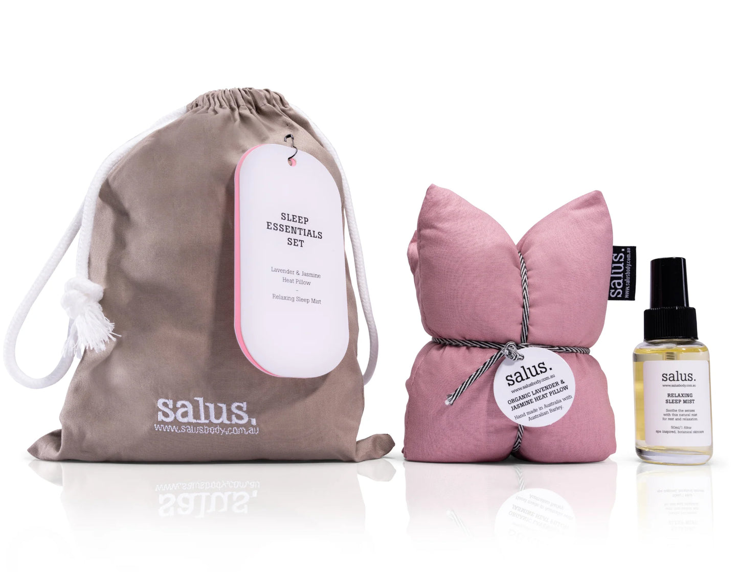 Salus - Gift Set - Sleep Essentials Set - Heat Pillow And Sleep Mist