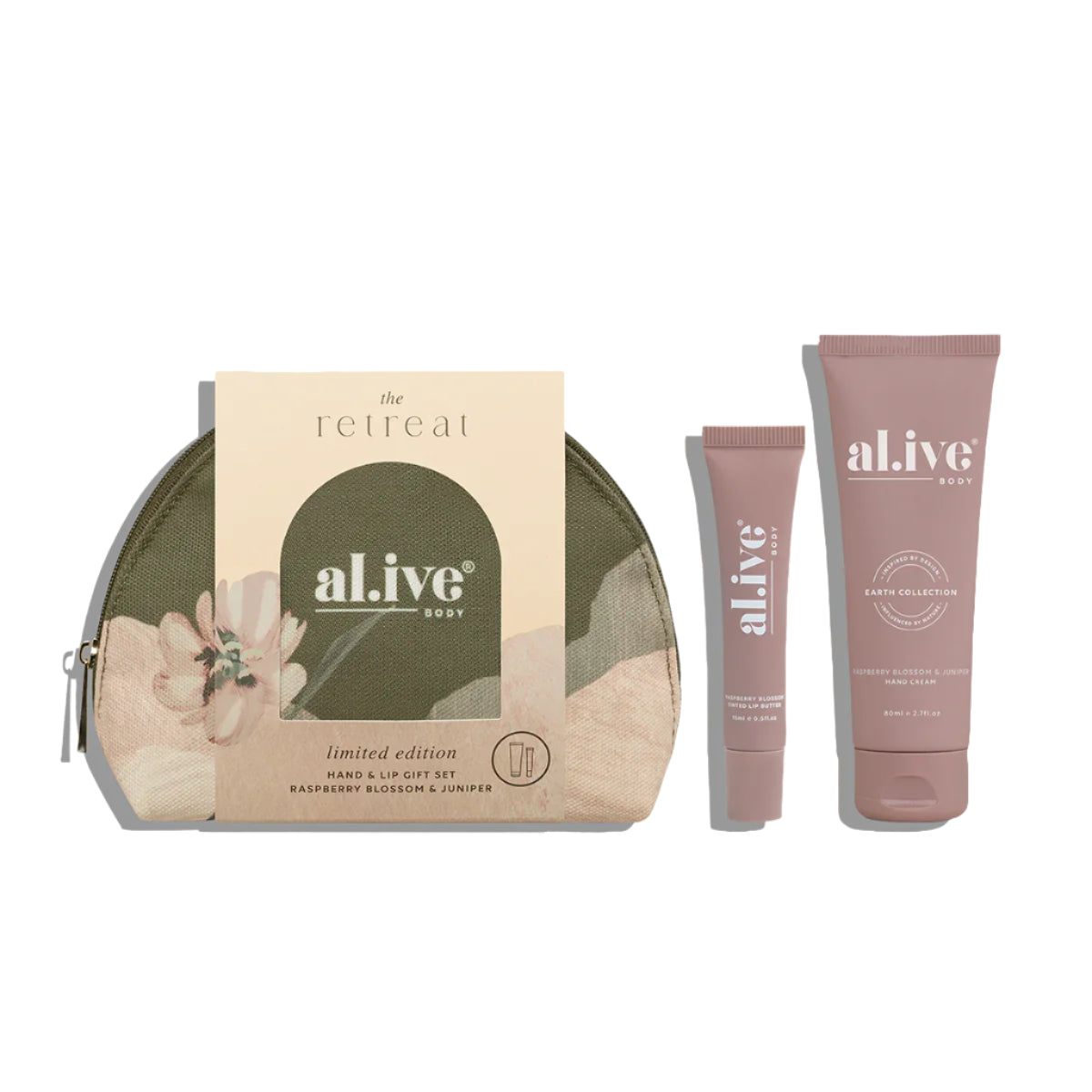 Al.ive - Hand & Lip Gift Set - Raspberry Blossom & Juniper
