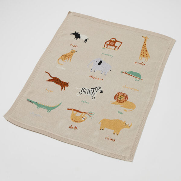 Jiggle & Giggle - Knitted Baby Blanket - Zambezi