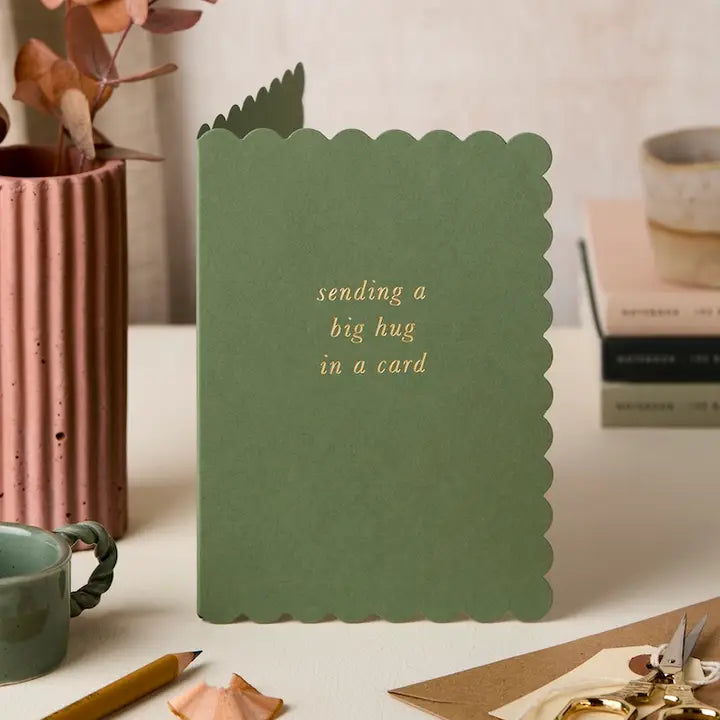 Katie Leamon - Big Hug - Scallop - Greeting Card