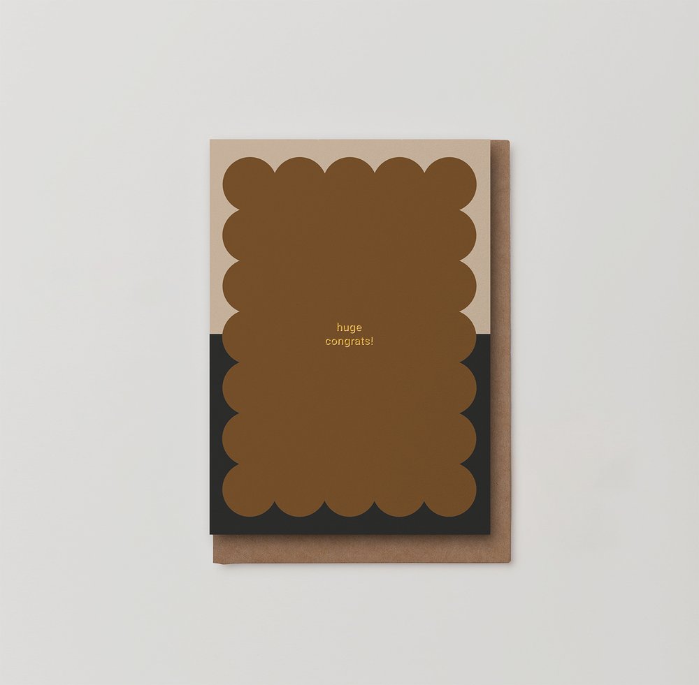 Kinshipped - Huge Congrats Foiled - Congratulations - Greeting Card
