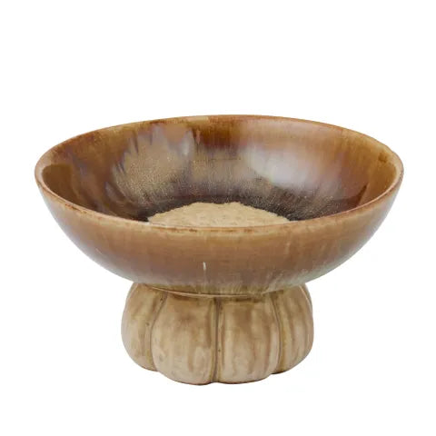 Assemble - Mia Ceramic Footed Bowl - Toffee