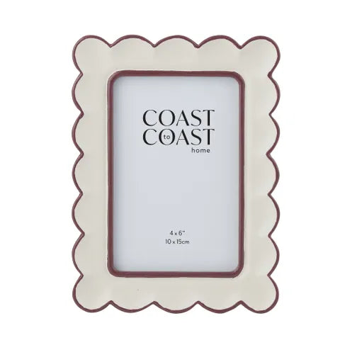 Assemble - Ana Frame - Resin - 4 X 6" - Ivory/russet