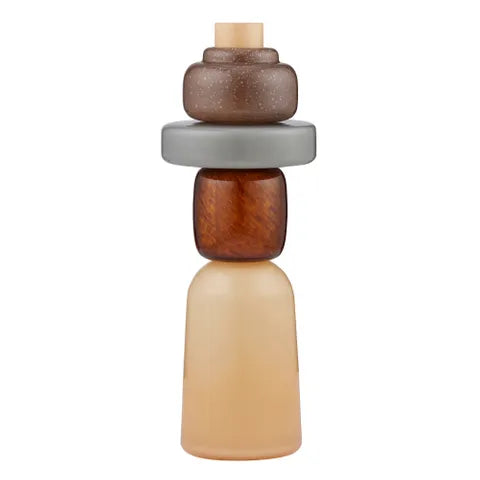 Coast To Coast Home - Luigi Glass Vase - Chocolate Multi