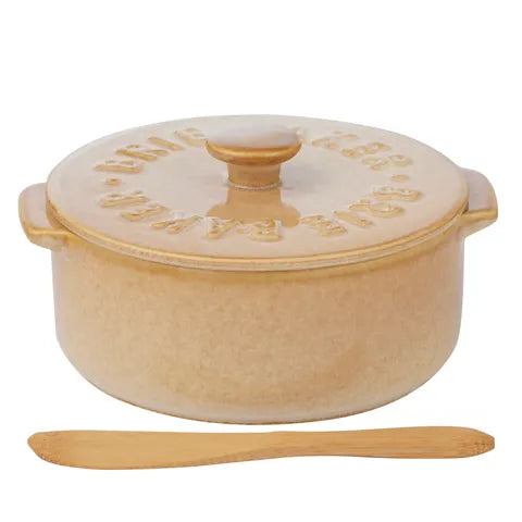 Assemble - Loire Cer Brie Baker - 13.5 X 16 X 7.5cm - Natural