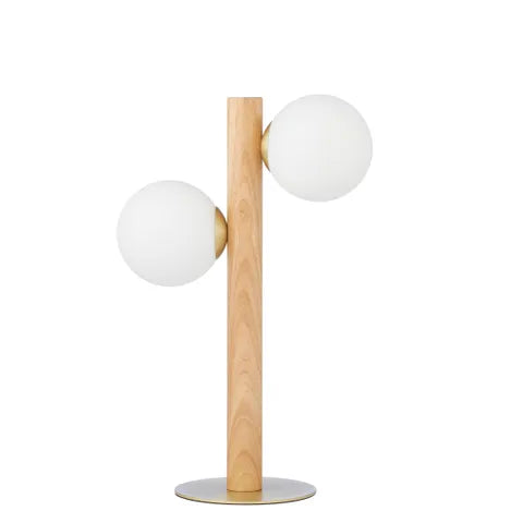 Casa - Chloe Wood Table Lamp - 29x16x45cm - Natural