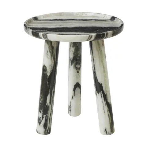 Casa - Taylor Marble Side Table - 41x45cm - Black