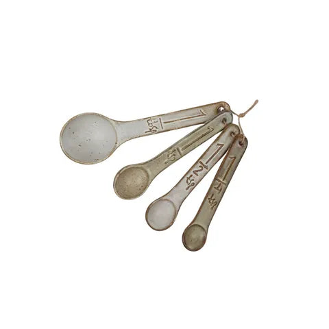 Casa - Francis S/4 Ceramic Measuring Spoons - 14.5x4.5cm