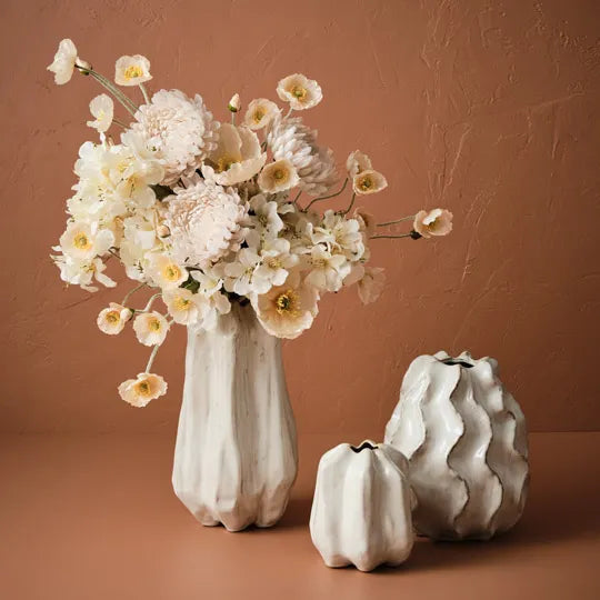 Rastina Vase - Large- 34cm X 19cm - Ivory