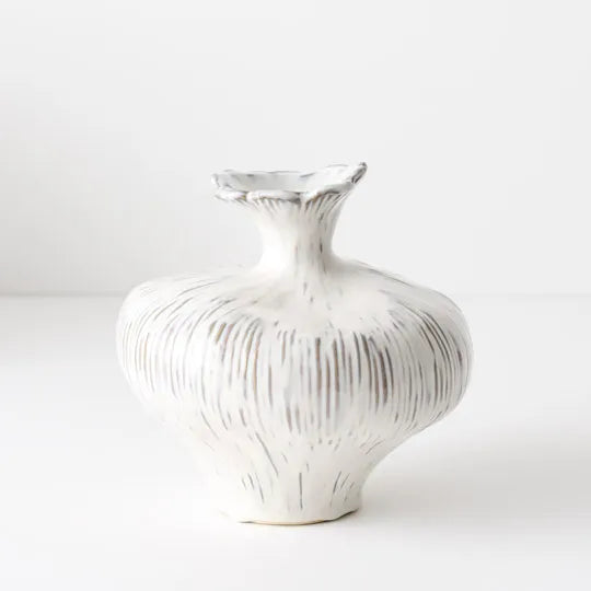 Floral Interiors - Karluka Vase - 20cm X 20cm - Cloud