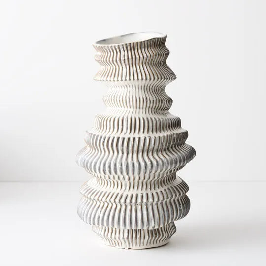 Orane Vase - Lg -38cm X 21cm - Cloud