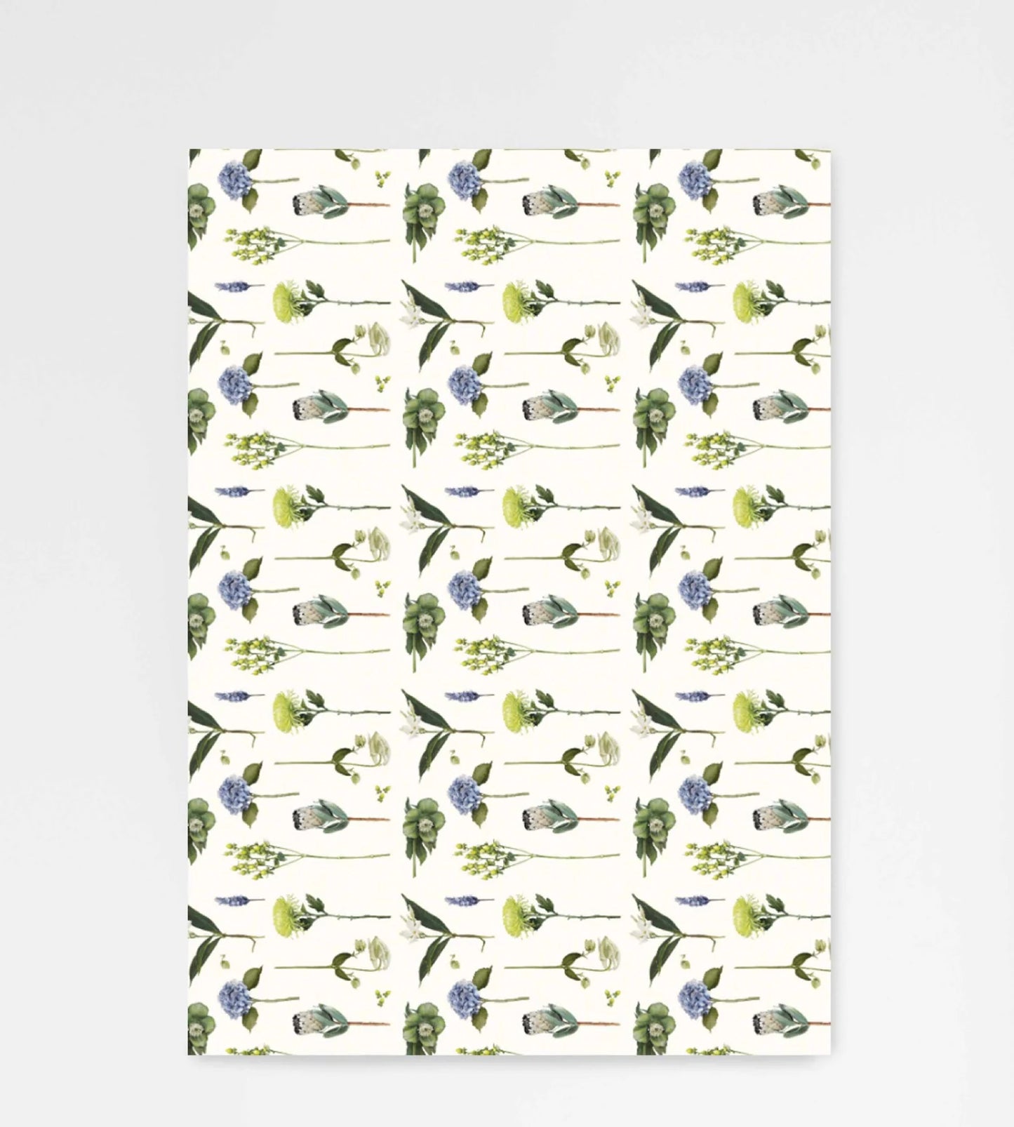 Father Rabbit - Wrapping Paper - Flowers