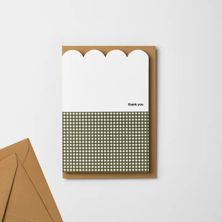 Kinshipped - Thank You - Scallop - Greeting Card