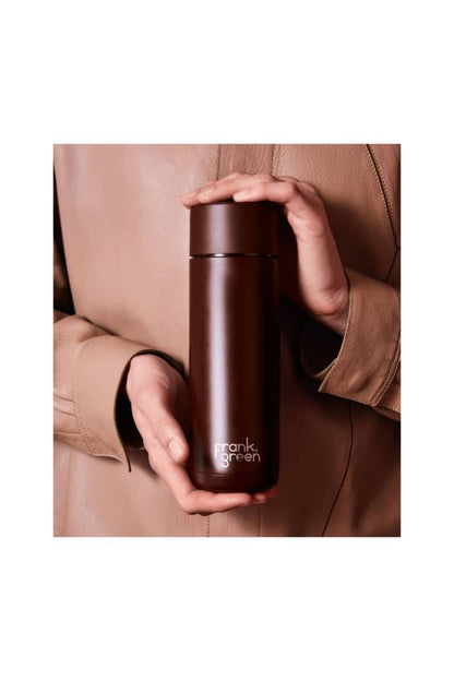 Frank Green - Reusable Bottle With Straw Lid - 20oz/595ml - Chocolate