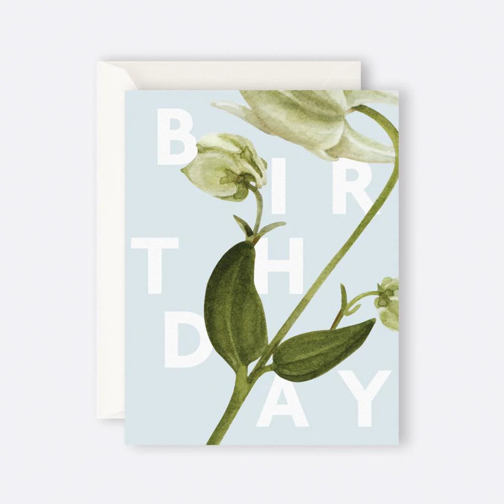 Father Rabbit Stationery - Greeting Card - Floral Birthday