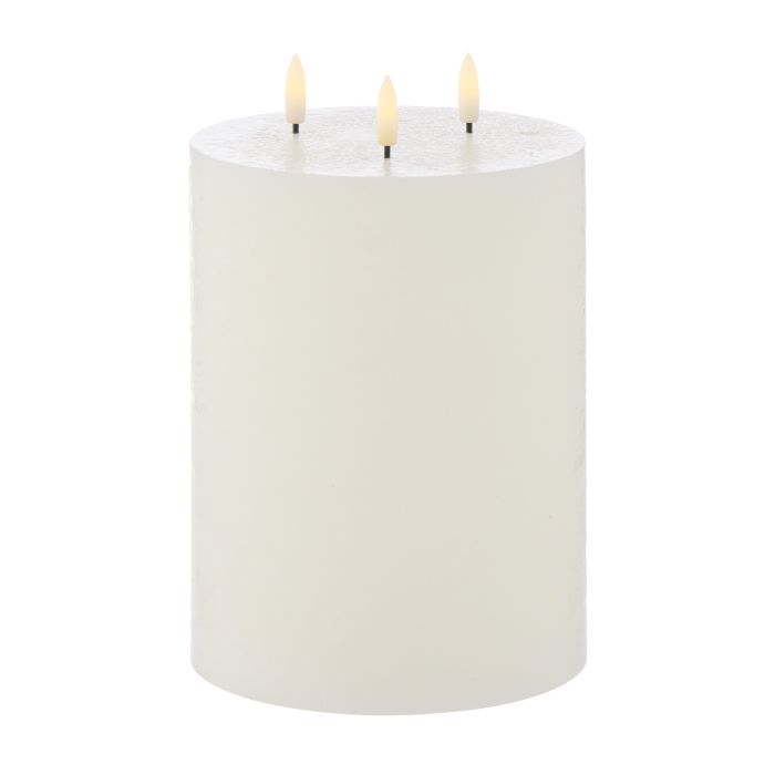 Amalfi - Hughe Led Flickering Candle - 20cm - White