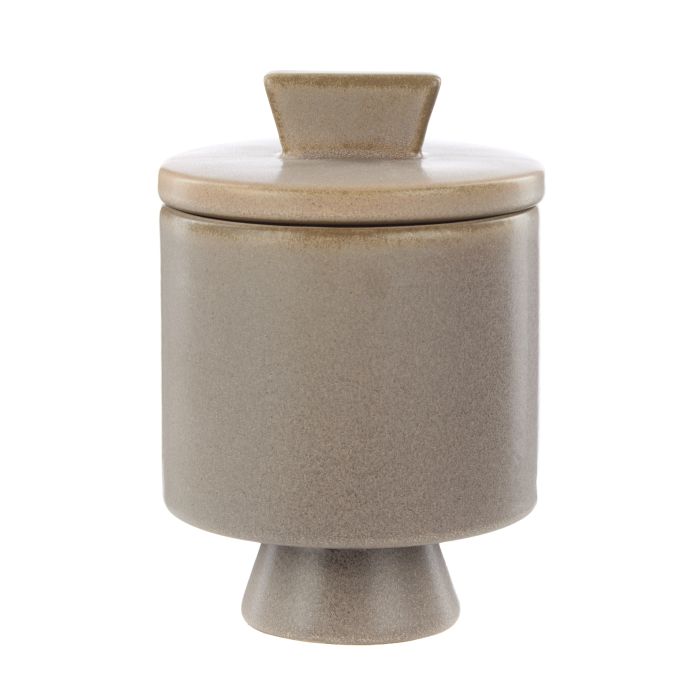 Amalfi - Tuva Stoneware Cannister - Brown
