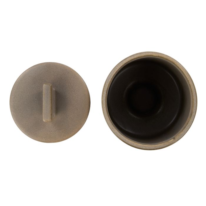Amalfi - Tuva Stoneware Cannister - Brown