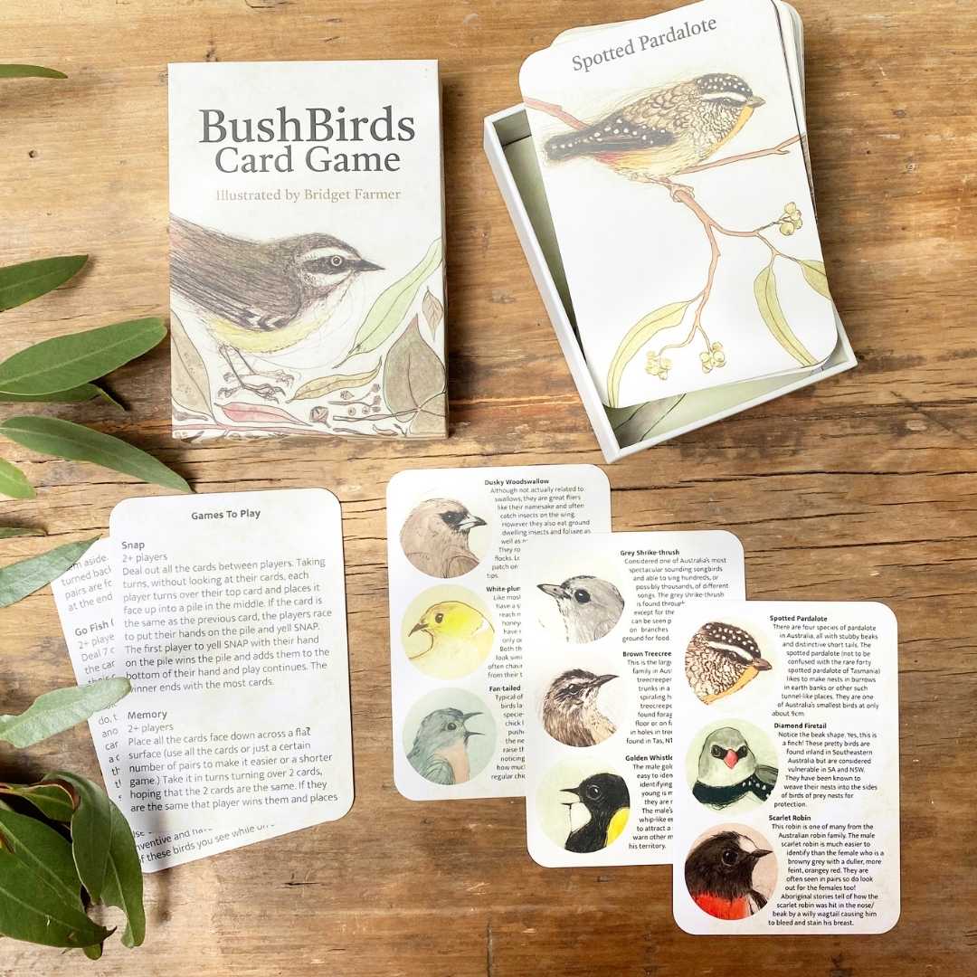 The Bush Birds - Card Game By Bridget Farmer