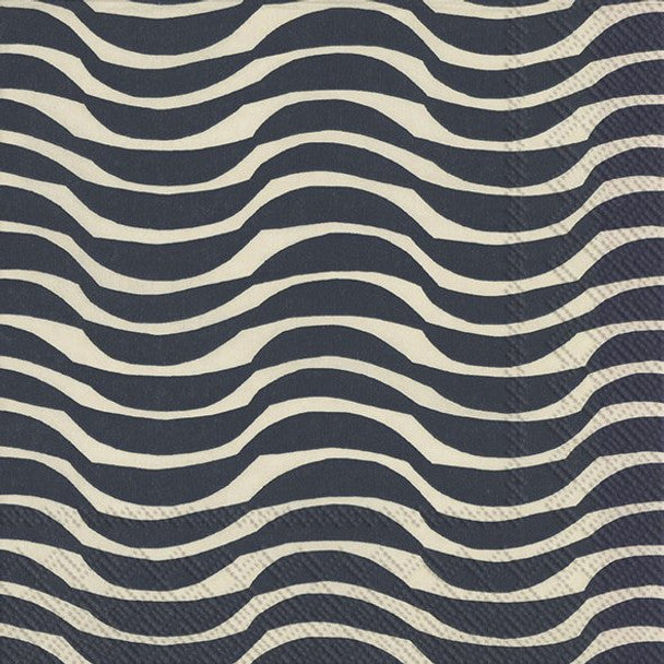 Marimekko - Napkins - Pack Of 20 - Palko Cream Blue