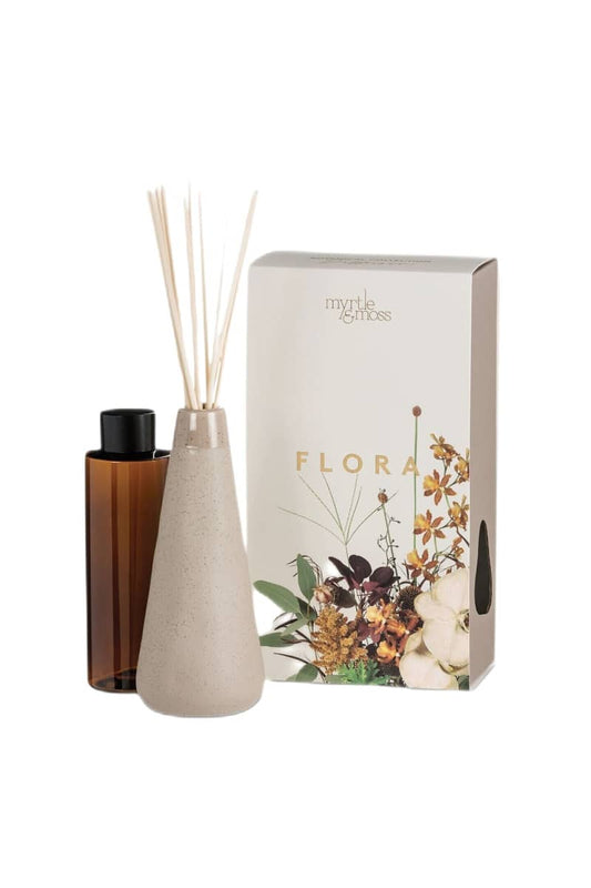 Myrtle & Moss - Botanical Diffuser - Flora - Grey