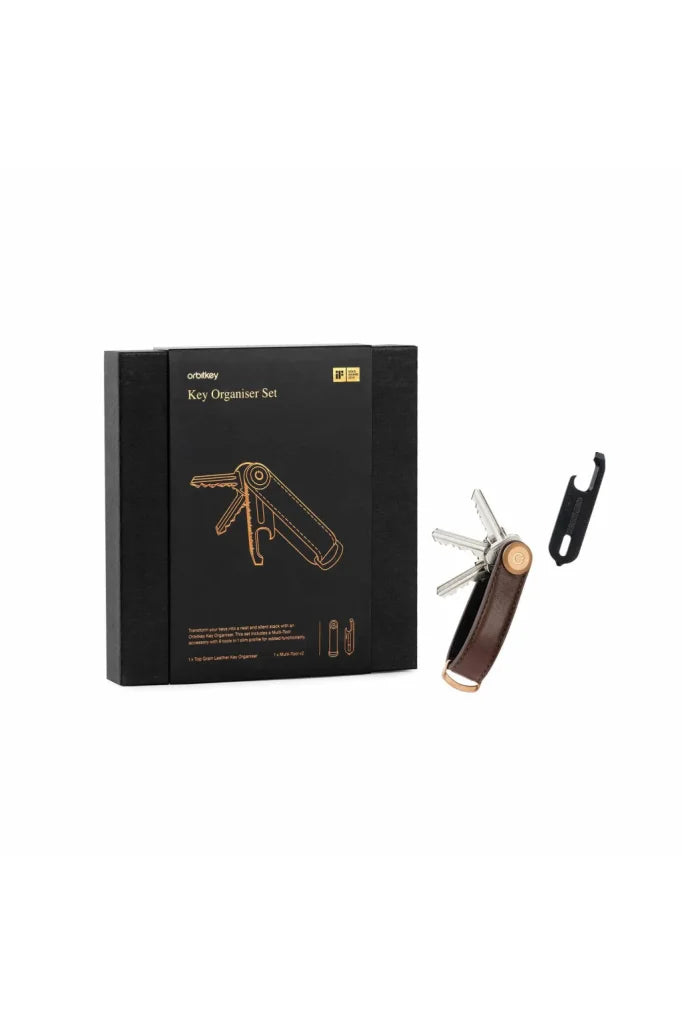 Orbitkey - Leather Key Organiser + Multitool V2
