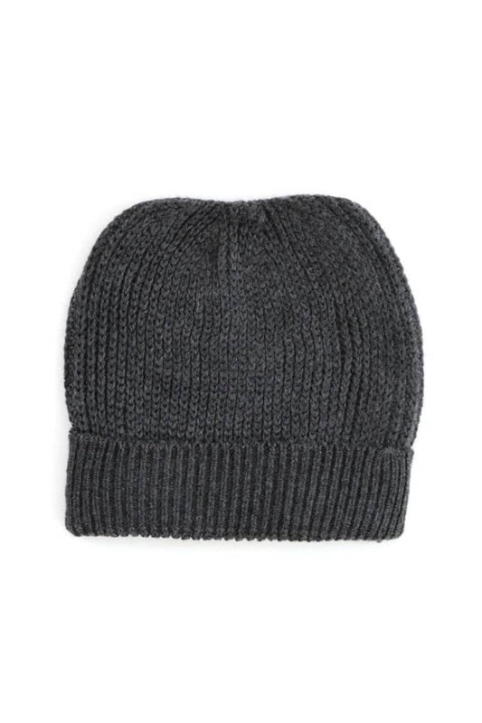 Uimi - Ernest Fishermans Rib Beanie One Size Charcoal Apparel & Accessories > Clothing Hats