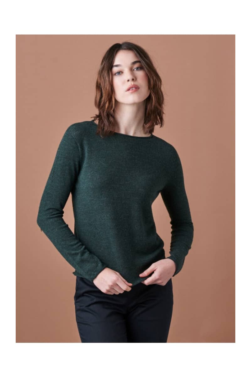 Uimi - Phoebe Jersey Crew Top Seaweed Apparel & Accessories > Clothing Shirts Tops Sweater