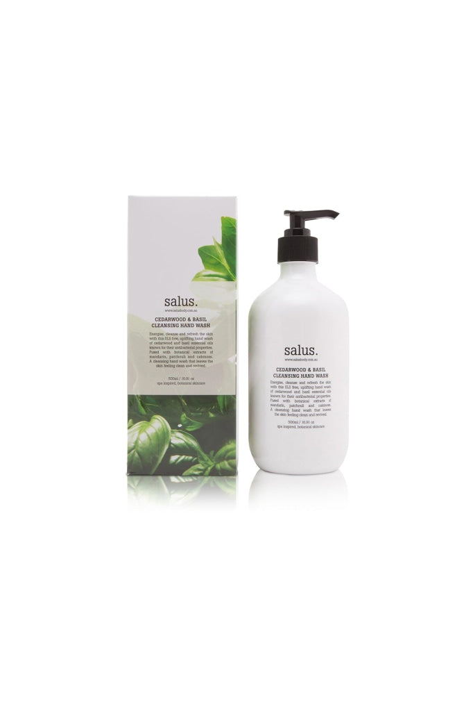 SALUS - CLEANSING HAND WASH - CEDARWOOD & BASIL - 500ML