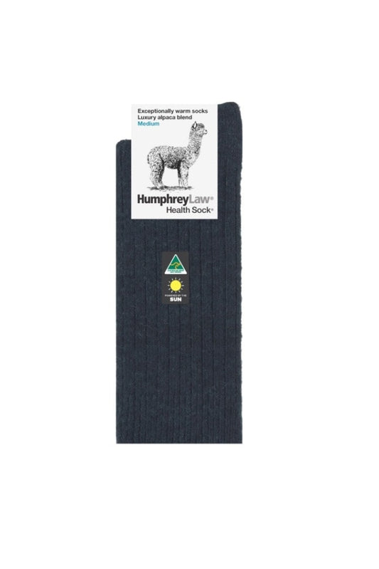 Humphrey Law - Socks Alpaca Wool Blend Charcoal