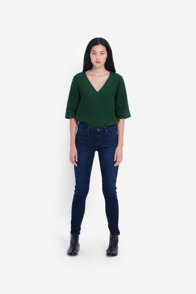 Elk The Label - Oslo Skinny Leg High-Rise Jean Dark Indigo