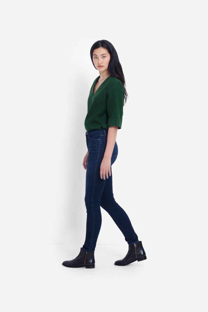 Elk The Label - Oslo Skinny Leg High-Rise Jean Dark Indigo