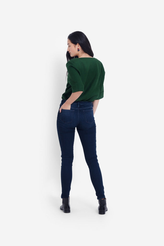 Elk The Label - Oslo Skinny Leg High-Rise Jean Dark Indigo
