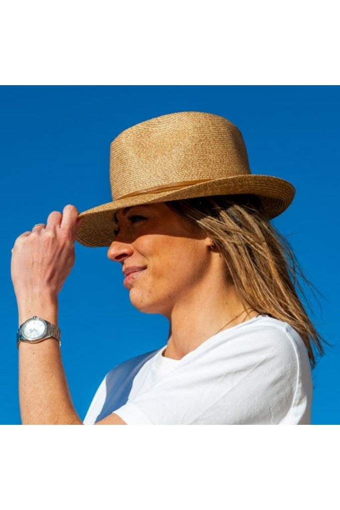 Travaux En Cours - Borsalino Hat Leather Strap Havane