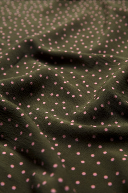 Elk The Label - Jorunn Jumpsuit - Olive/pink Spot Mikro Print