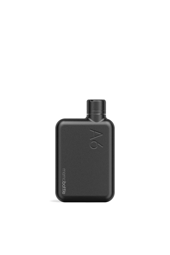 Memobottle - A6 Stainless Steel Black Home & Garden > Kitchen Dining Food Beverage Carriers Water