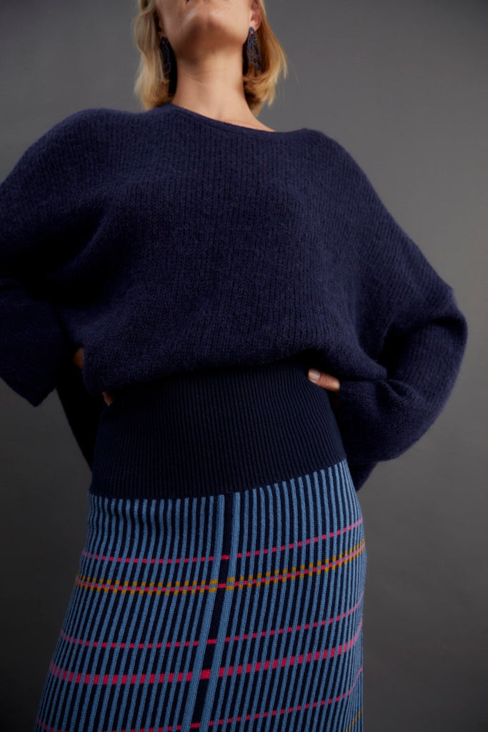 Elk The Label - Agna Sweater Steel Blue Apparel & Accessories > Clothing Shirts Tops Jumper