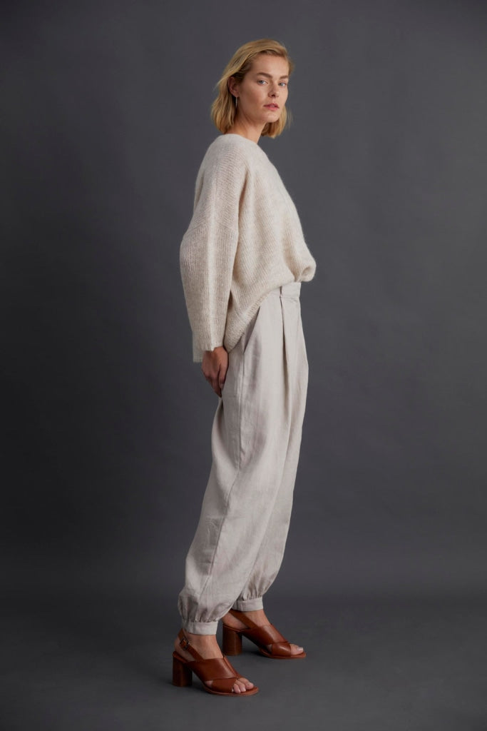 Elk The Label - Agna Sweater Ecru Apparel & Accessories > Clothing Shirts Tops Jumper