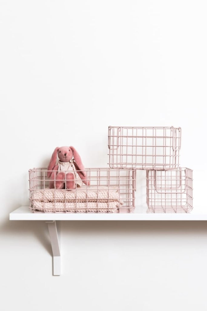 MUSTARD MADE - SET OF 3 BASKETS IN BLUSH - Tempted Kensington