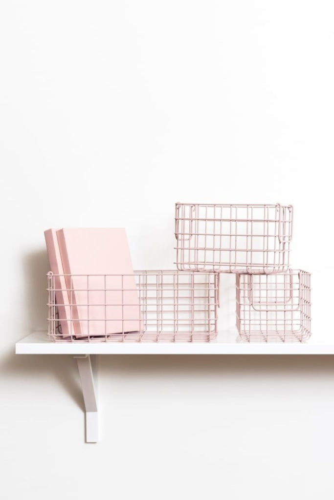MUSTARD MADE - SET OF 3 BASKETS IN BLUSH - Tempted Kensington