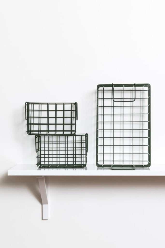 MUSTARD MADE - SET OF 3 BASKETS IN OLIVE