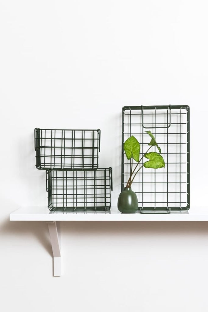 MUSTARD MADE - SET OF 3 BASKETS IN OLIVE - Tempted Kensington