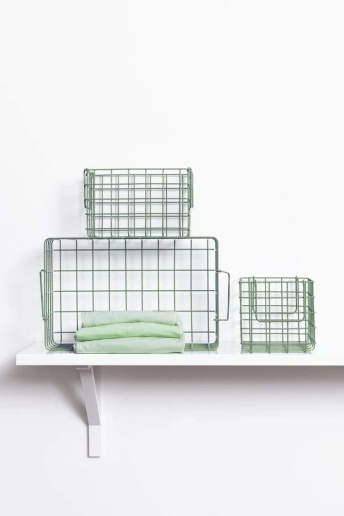 MUSTARD MADE - SET OF 3 BASKETS IN SAGE - Tempted Kensington