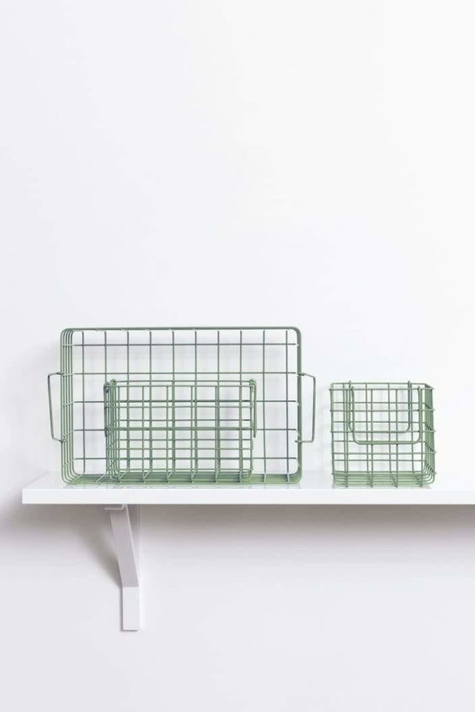 MUSTARD MADE - SET OF 3 BASKETS IN SAGE - Tempted Kensington